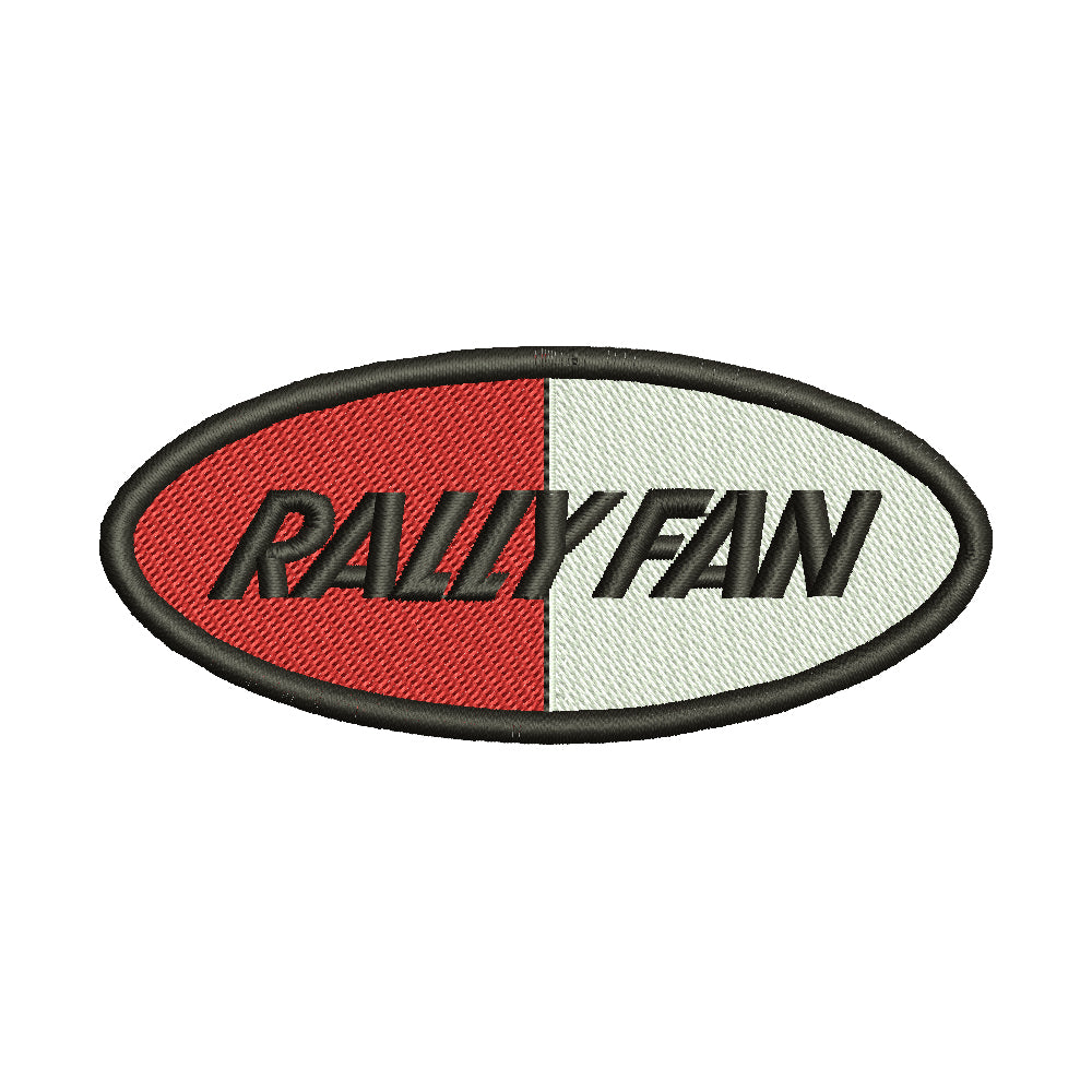 Rally Fan Race Badge | Leisure Digitized Embroidery Design | e4Hats ...