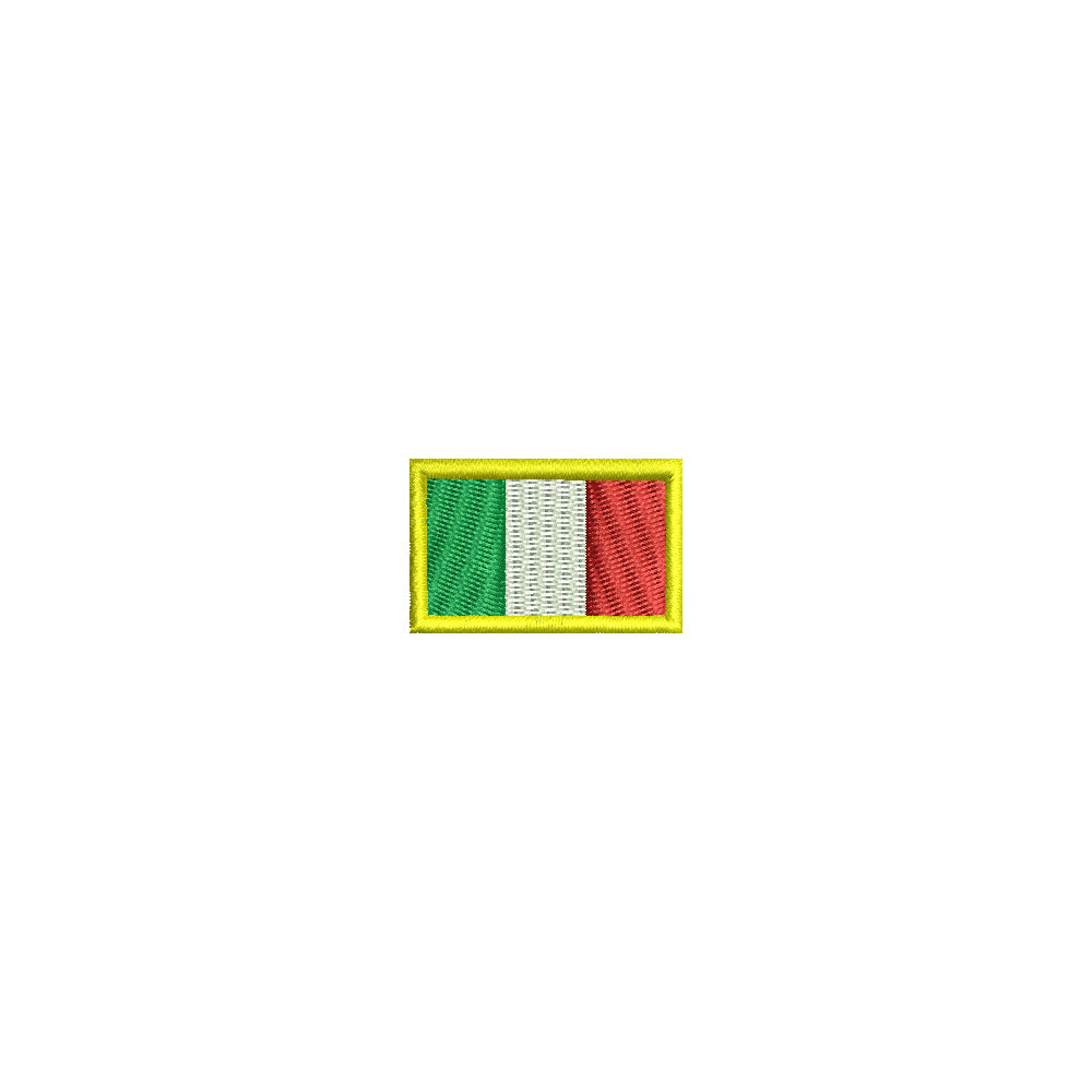 Mini Italy Flag | Foreign Country Digitized Embroidery Design | e4Hats ...