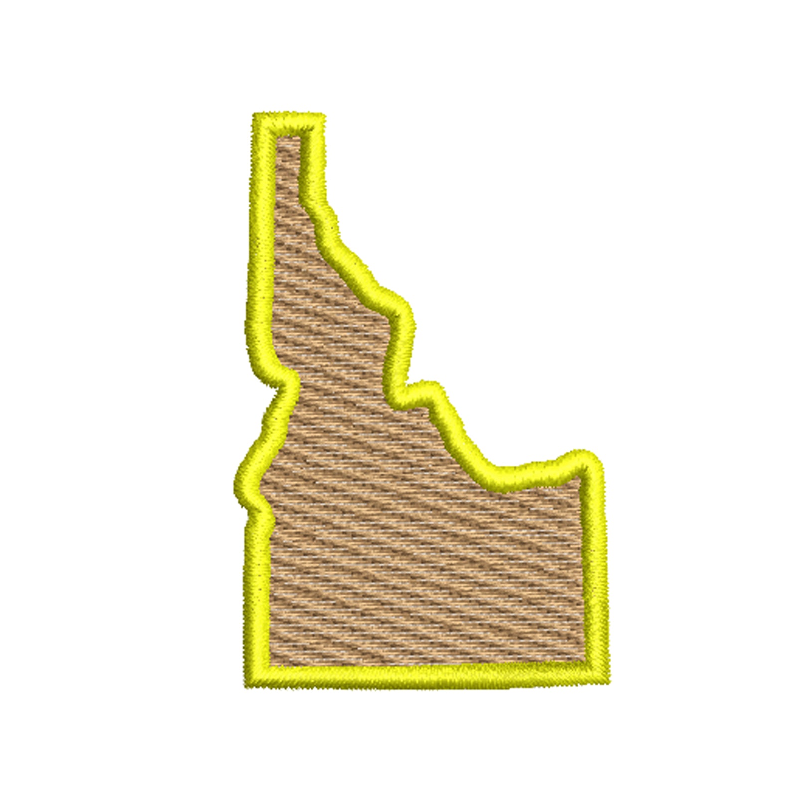 Idaho State Map Logo City/State Digitized Embroidery Design e4Hats