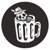 Oktoberfest Skull in Beer Cup digitized embroidery design
