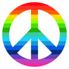 Rainbow Peace Circle Sign