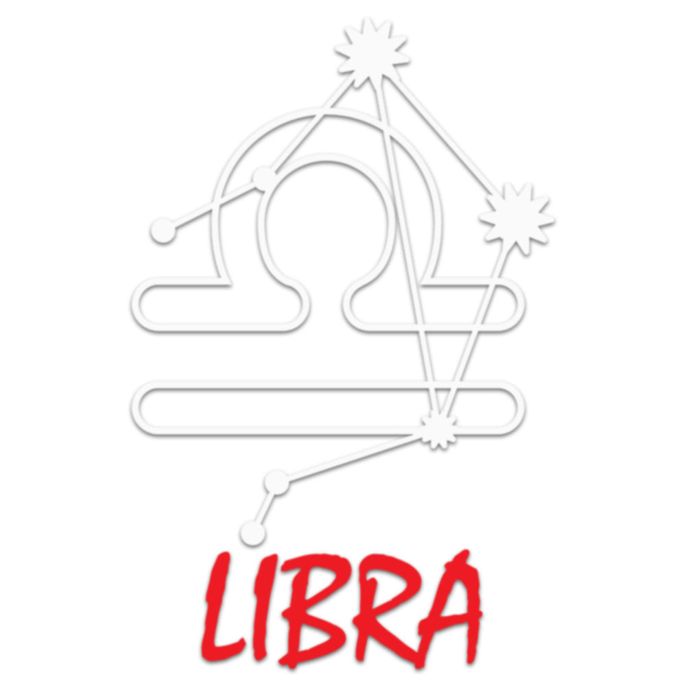 White Red Zodiac Libra Sign Symbol DTG Printing Design E4Hats white-red-zodiac-libra-sign-symbol-dtg-printing-design-e4hats