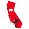Red Vintage California Bear