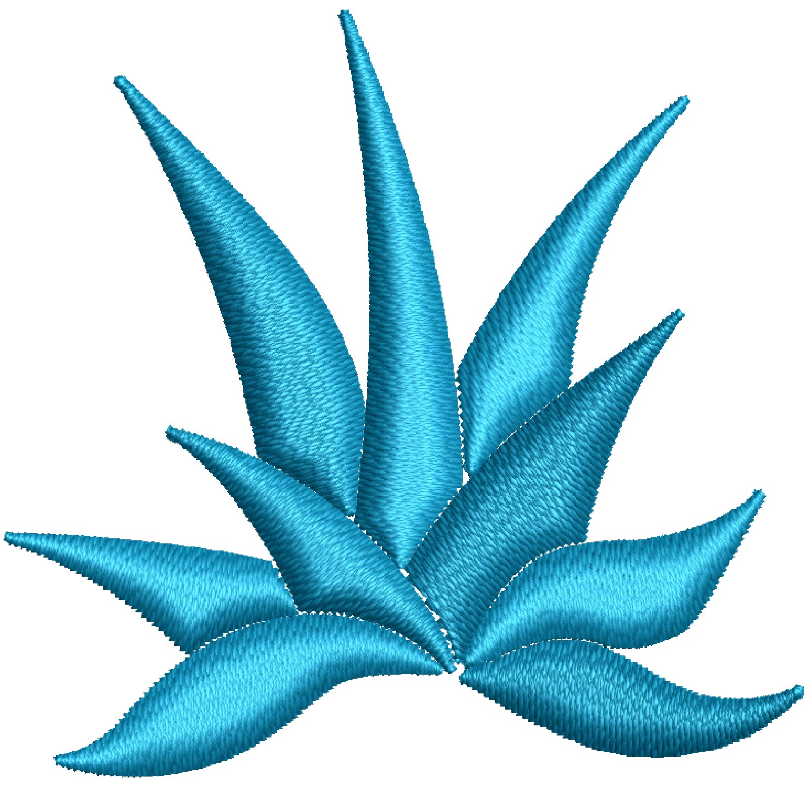 Blue Agave Symbol Digitized Embroidery Design e4Hats