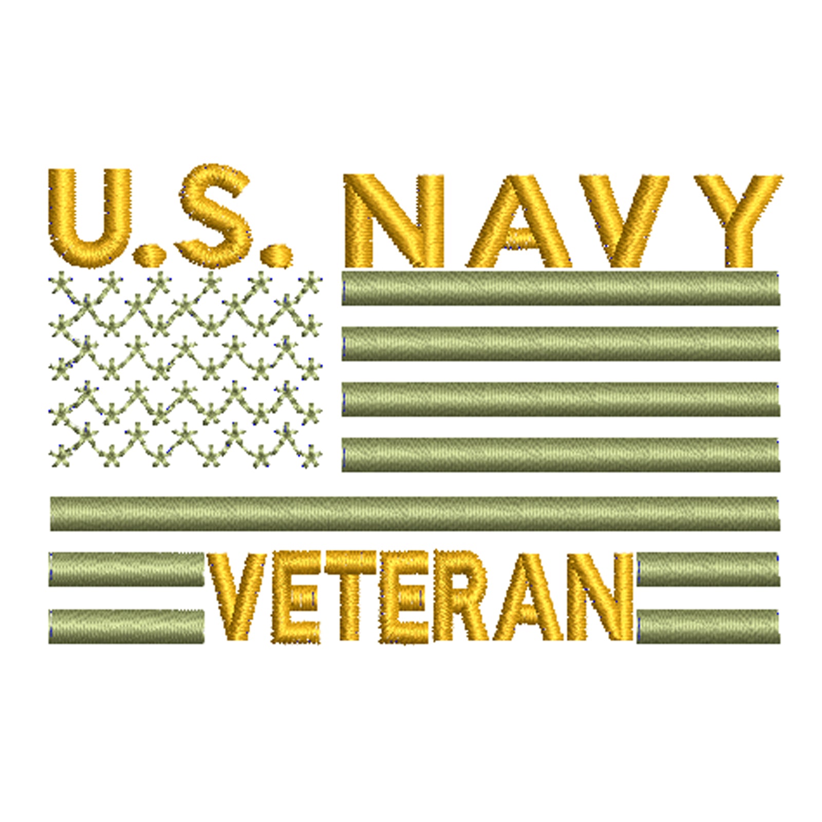 US Navy Veteran Logo | Veterans/Retired Digitized Embroidery Design ...
