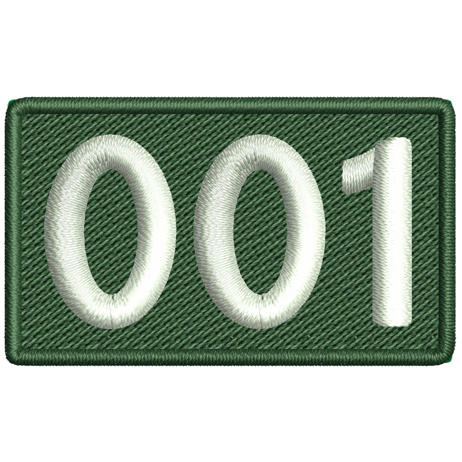 Number Patch | Number Digitized Embroidery Design | e4Hats – e4Hats.com