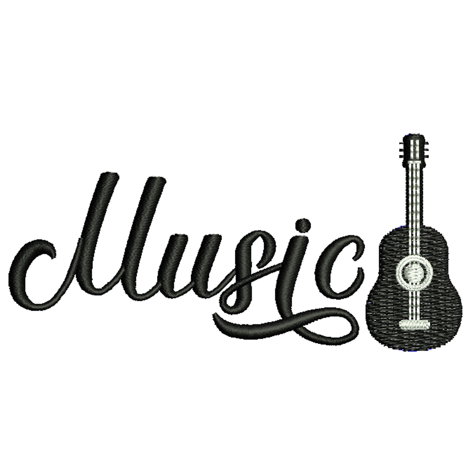 Music Guitar Leisure Digitized Embroidery Design E4Hats E4Hats music-guitar-leisure-digitized-embroidery-design-e4hats-e4hats