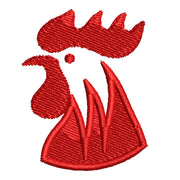 Red Rooster digitized embroidery design