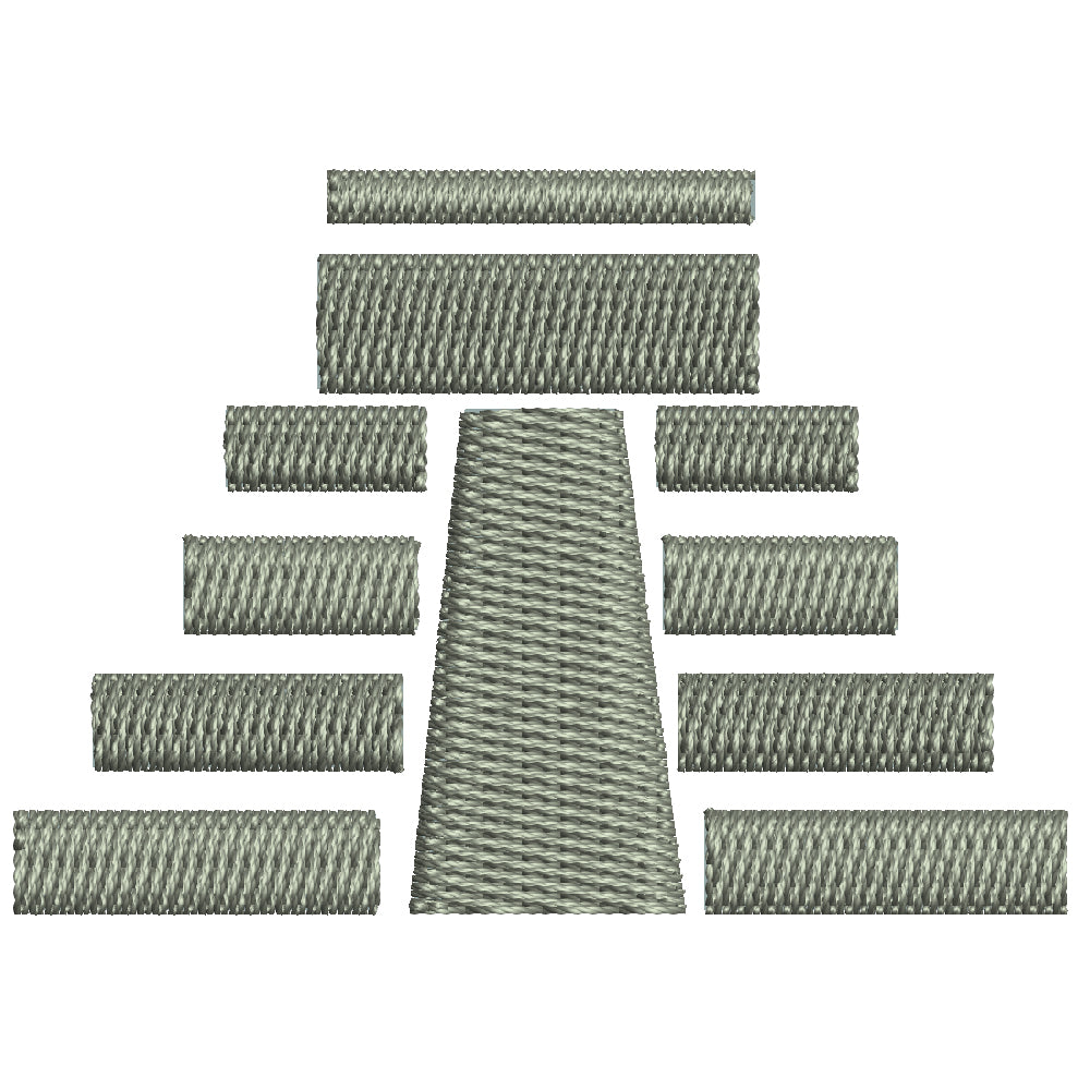 Mesoamerican Pyramid Symbol Digitized Embroidery Design e4Hats Mesoamerican Pyramid Symbol Digitized Embroidery Design e4Hats