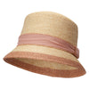 Woman's paper braid Bucket Hat - Pink OSFM