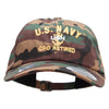 Officially Licensed US Navy USN CPO Retired Unstructured Low Profile 6 panel Cotton Cap - Green-Camo OSFM