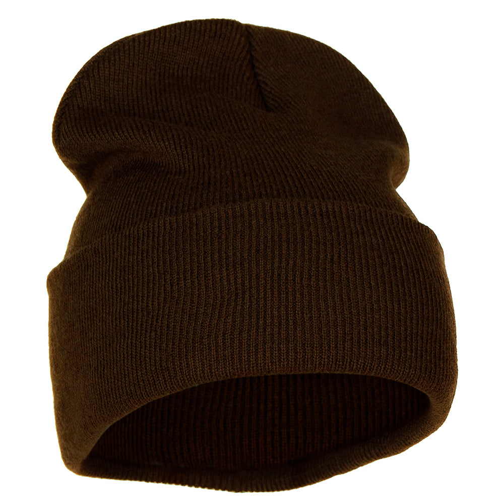 12 inch Acrylic Blank Cuff Long Beanie | Beanie Hat | e4Hats –