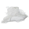 Feather and Lace Accent Organza Hat