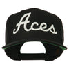 Aces Embroidered Flat Bill Cap