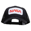 Nasa Patched Big Size Solid Cotton Twill High Profile Mesh Pro Style - Black XL-3XL