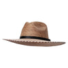 Womens Palm Braided Fedora Hat - Palm 57CM