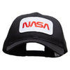 Nasa Patched Big Size Structured Solid Poly Cotton Twill High Profile Pro Style Cap - Black XL-3XL