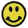 Round Smiley Face Embroidered Patch