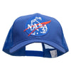 NASA Logo Patched Big Size Solid Cotton Twill High Profile Mesh Pro Style Cap - Royal XL-3XL