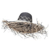 Women's Woven Paper Long Fringed Brim - Black OSFM