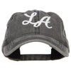 LA Embroidered Washed Buckled Cap
