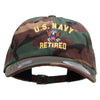 Officially Licensed United States Navy Retired Unstructured Low Profile 6 panel Cotton Cap - Green-Camo OSFM
