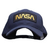 NASA Patched Big Size Structured Solid Poly Cotton Twill Pro Style Cap - Navy XL-3XL