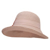 Women's Paper Braid Turned Brim Hat - Pink OSFM