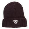 Big Size Diamond Embroidered Waffle Cuff Beanie