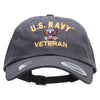 Officially Licensed United States Navy Unstructured Low Profile 6 panel Cotton Cap - Dk-Grey OSFM