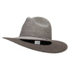 Women's Woven Cross Hatch Design Hat - Grey OSFM