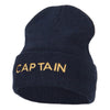 Captain Embroidered Stretch ECO Cotton Long Beanie