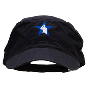 A Saluting Soldier Big Size Adjustable Ripstop Army Cap - Black XL-3XL