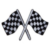 Checkered Flags Racing Iron on Patch