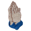 Praying Hands Iron on Embroidered Patch