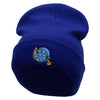 Film Roll Embroidered 12 Inch Long Knitted Beanie - Royal OSFM