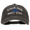 Kayak Hair Don't Care Embroidered Washed Cotton Twill Cap