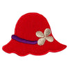 Lady Red Felt Hat Iron on Patch