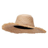 Women's Short Fringed Brim Hat - Natural OSFM