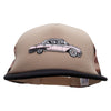 Cadillac Car Patched Flat Bill Foam Camo Mesh Trucker Cap