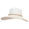Women's Paper Poly 4" Split Brim Hat - Gold-White OSFM