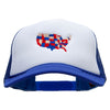 Patriotic States Embroidered Summer Foam Mesh Trucker Cap