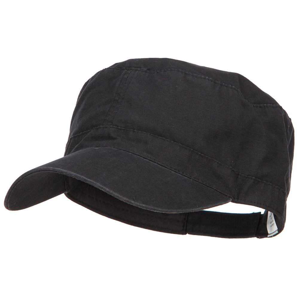 Big Size Adjustable Ripstop Army Cap | Cadet Big Hat | e4Hats – e4Hats.com