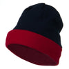 Fleece Brim Winter Knitted Beanie