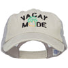 Vacay Mode Embroidered Washed Twill Trucker Cap