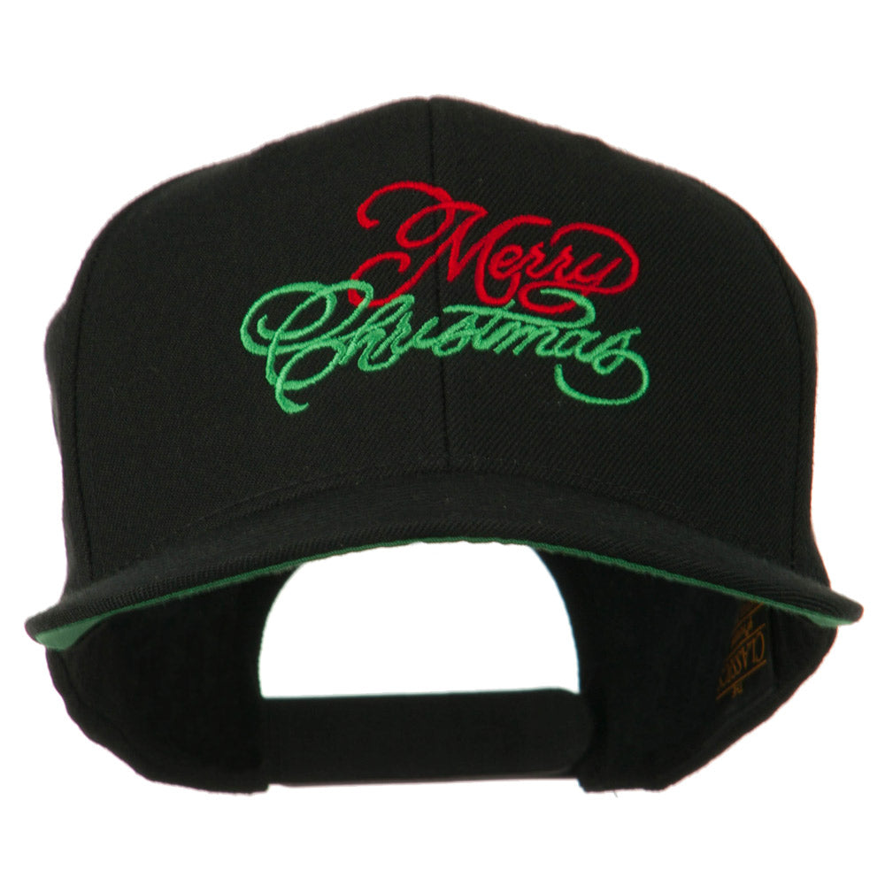 Merry Christmas Embroidered Snapback Cap | Christmas Designed | e4Hats ...