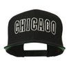 Chicago Embroidered Flat Bill Cap