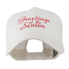 Christmas Greetings of the Season Embroidered Cap