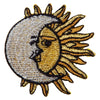 Moon over Sun Iron on Embroidered Patch
