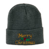 Merry Christmas Embroidered Long Beanie